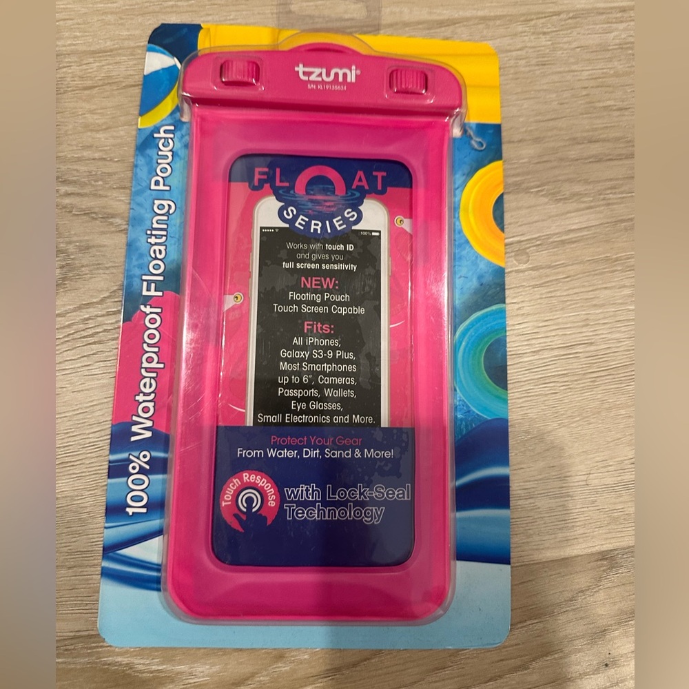 TZUMI Pink Waterproof Floating Pouch for Smartphones